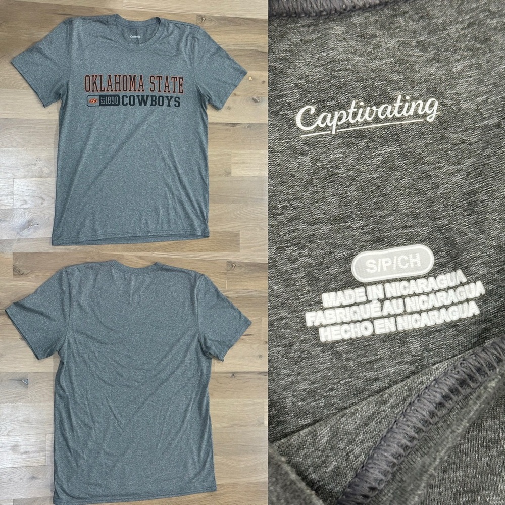 Men’s Gray Oklahoma State Cowboys Tech T-Shirt